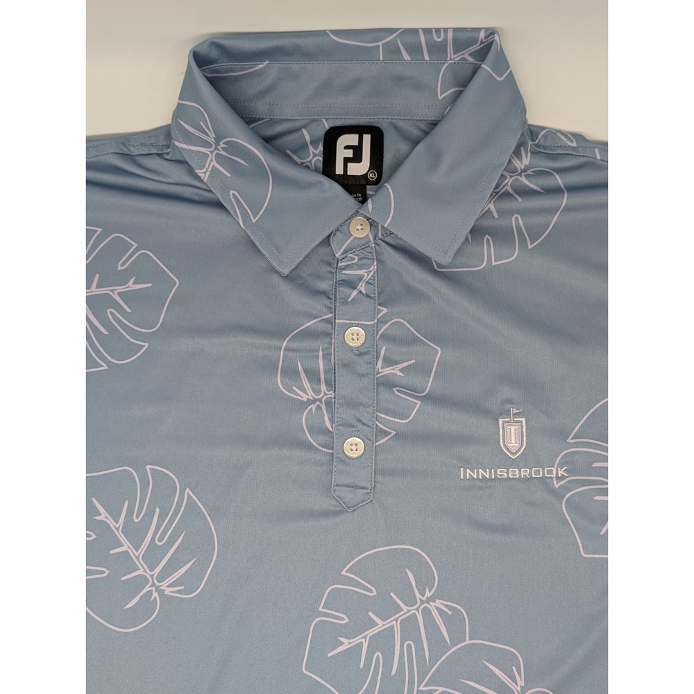 FootJoy FJ Performance Golf Shirt Men's XL Innisbrook Golf‎ Resort Leaf Print